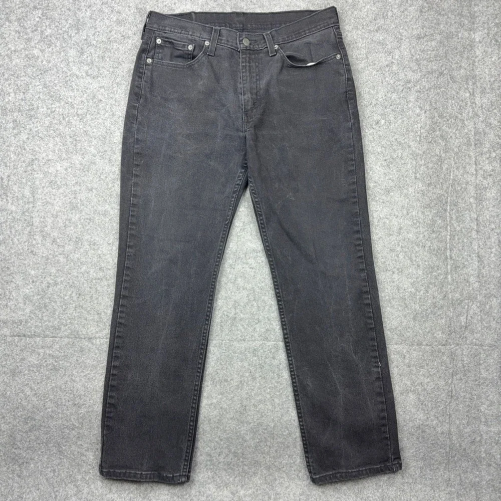 Levi's Jeans Mens 32x29 Black 514 Slim Straight Fit Cotton Denim Casual Everyday
